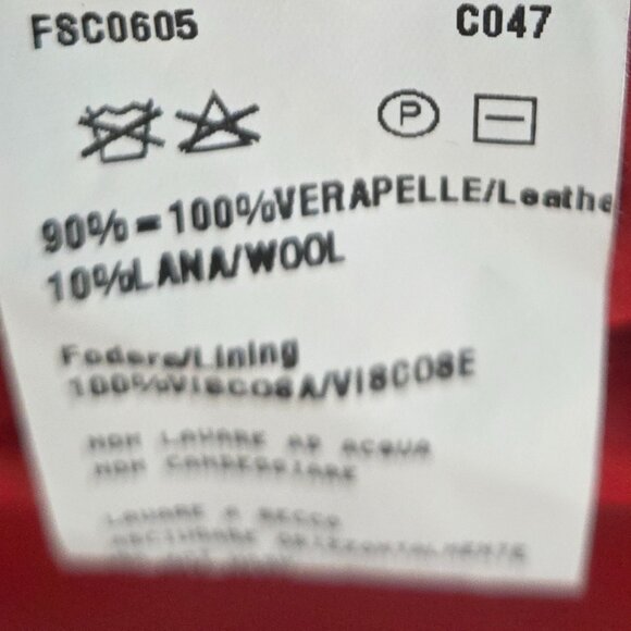 Flora Smith Leather Bomber Jacket Size 42 Excellent Condition - Picture 14 of 15